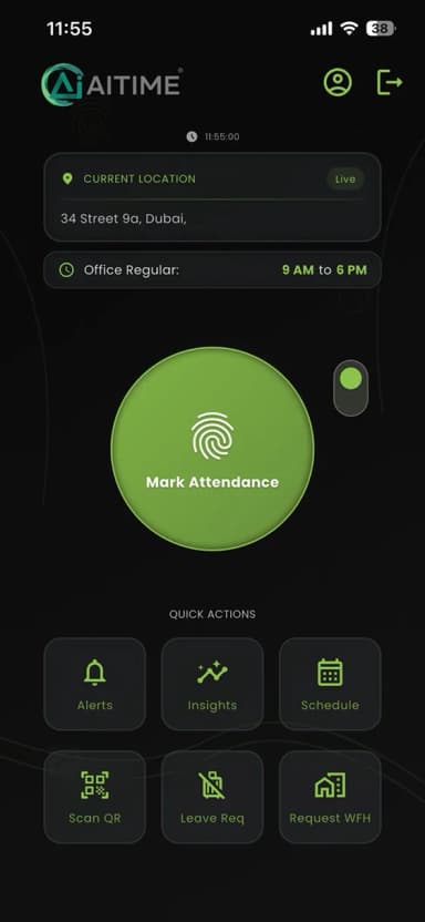 Mobile attendance app - AiTIME