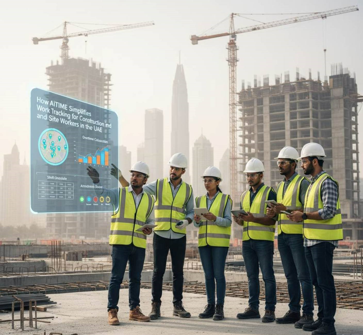 How AiTIME Simplifies Work Tracking for Construction and Site Workers in the UAE