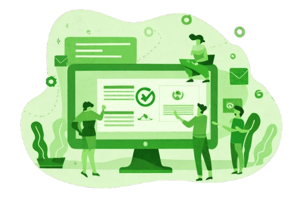 HR team reviewing and approving employee leave requests using leave management software in the UAE.