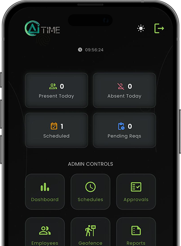 admin dashboard mobile app aitime
